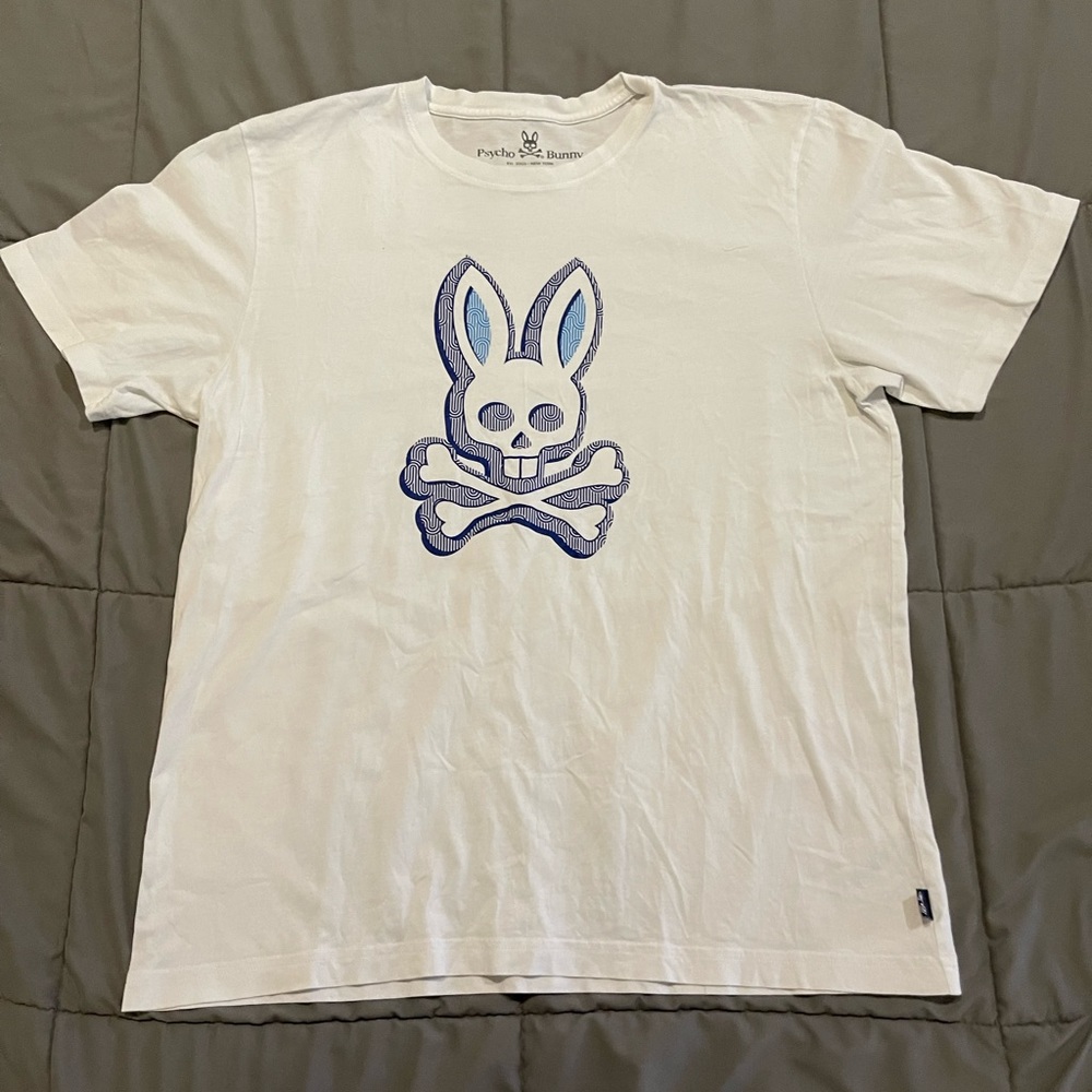 Psycho Bunny Blue Bunny, Men’s Graphic T-Shirt Size 7 (XL)